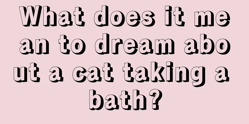 What does it mean to dream about a cat taking a bath?