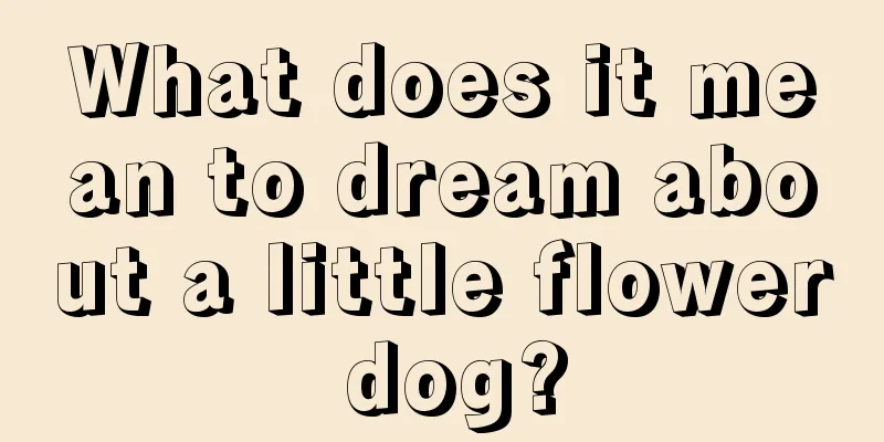 What does it mean to dream about a little flower dog?