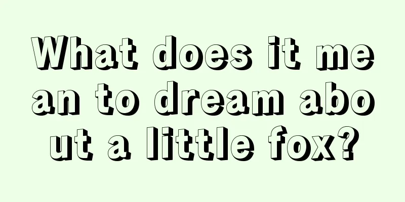 What does it mean to dream about a little fox?