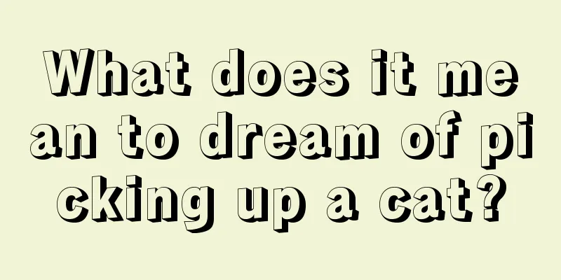 What does it mean to dream of picking up a cat?