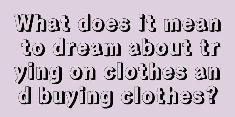 What does it mean to dream about trying on clothes and buying clothes?