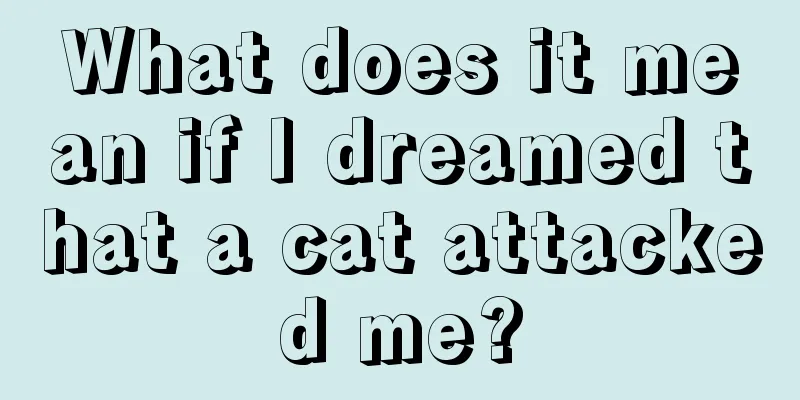 What does it mean if I dreamed that a cat attacked me?