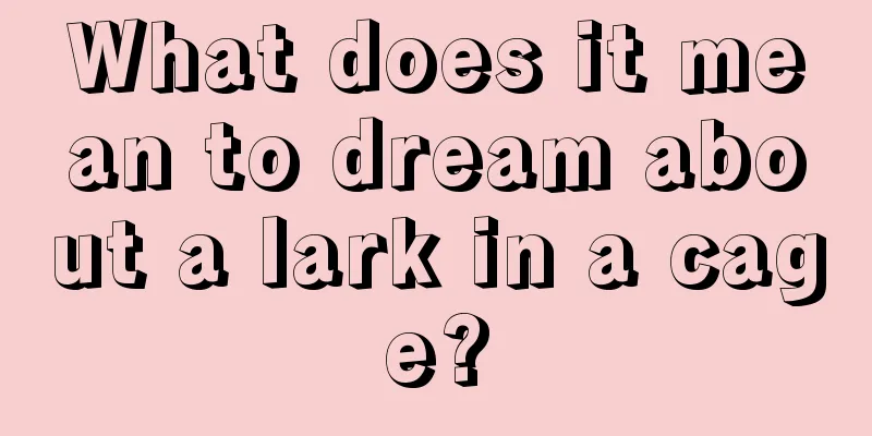 What does it mean to dream about a lark in a cage?