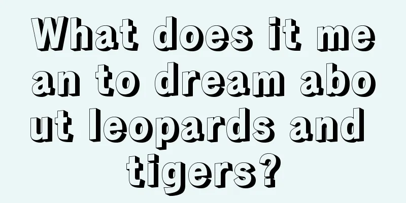 What does it mean to dream about leopards and tigers?