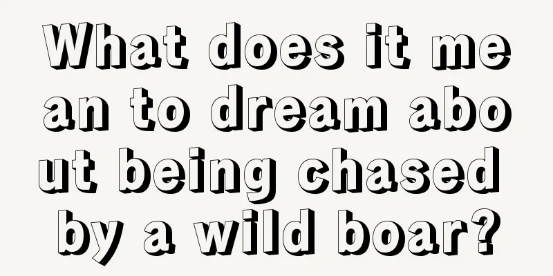 What does it mean to dream about being chased by a wild boar?