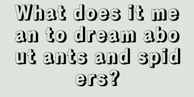 What does it mean to dream about ants and spiders?