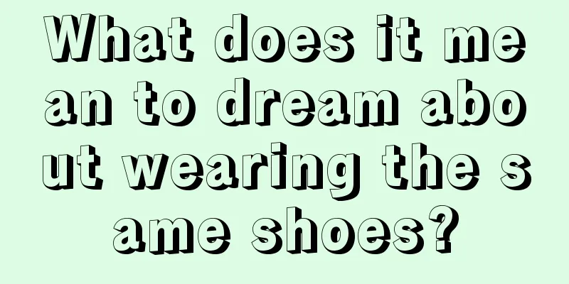 What does it mean to dream about wearing the same shoes?