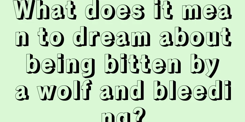 What does it mean to dream about being bitten by a wolf and bleeding?