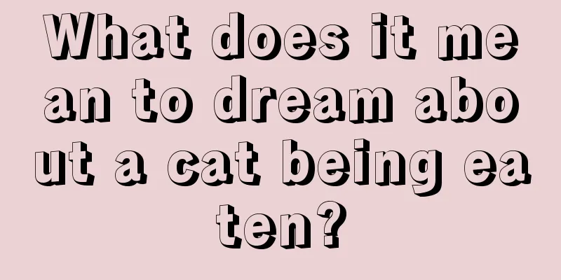 What does it mean to dream about a cat being eaten?