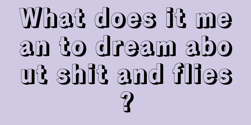 What does it mean to dream about shit and flies?