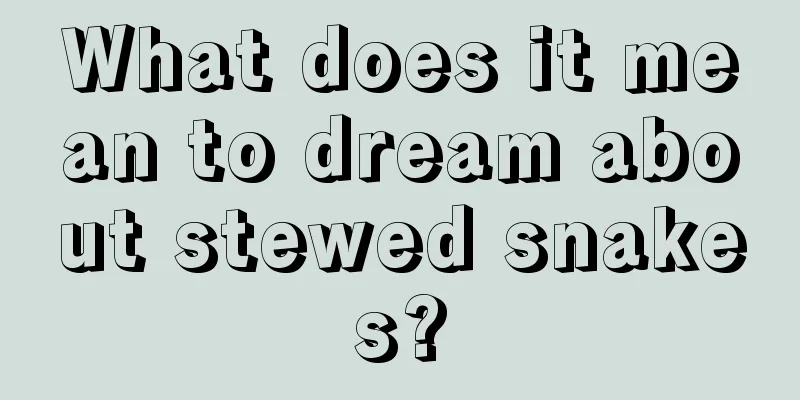 What does it mean to dream about stewed snakes?