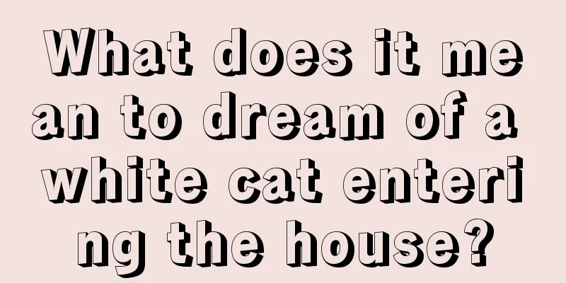 What does it mean to dream of a white cat entering the house?