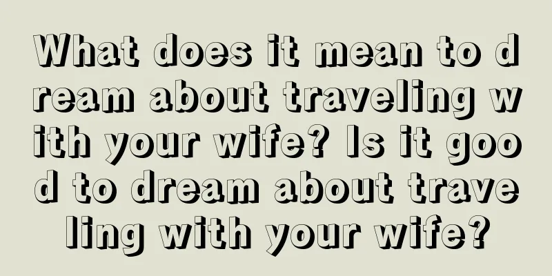 What does it mean to dream about traveling with your wife? Is it good to dream about traveling with your wife?