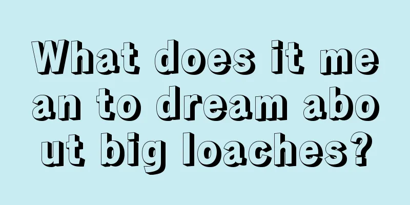 What does it mean to dream about big loaches?