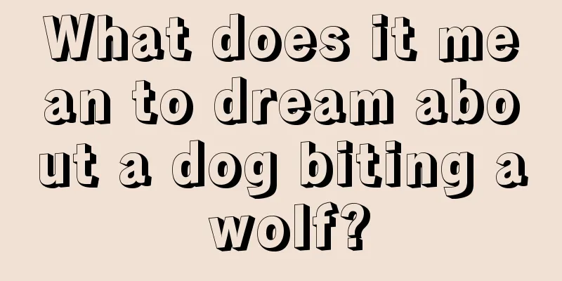 What does it mean to dream about a dog biting a wolf?