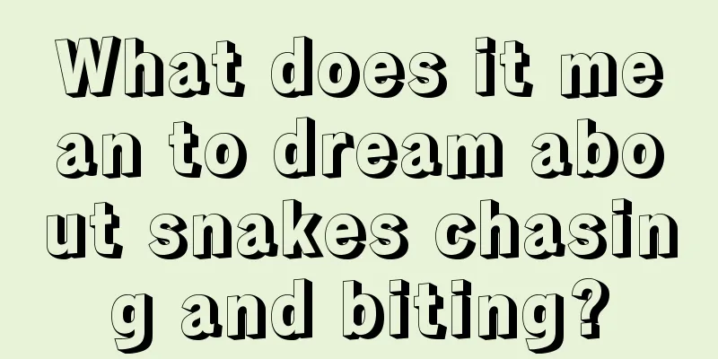 What does it mean to dream about snakes chasing and biting?