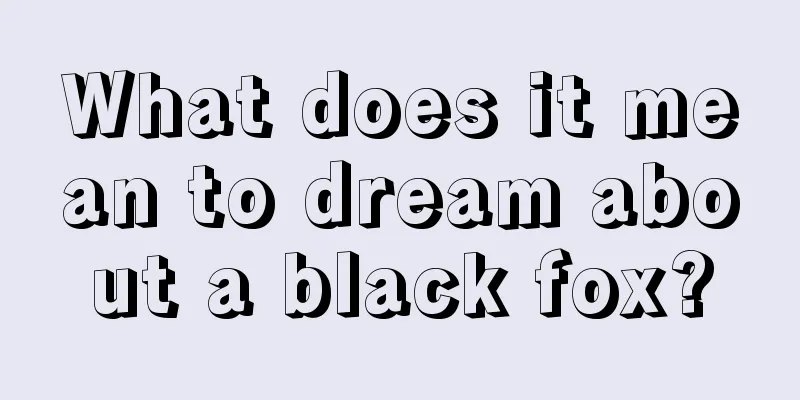 What does it mean to dream about a black fox?