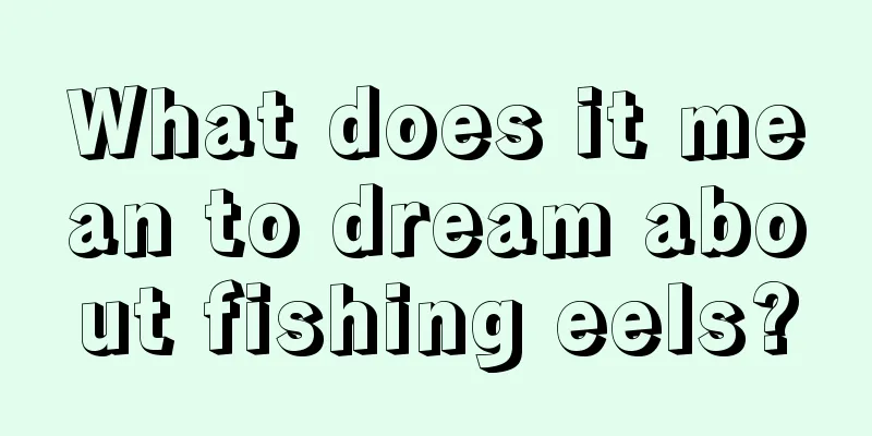 What does it mean to dream about fishing eels?