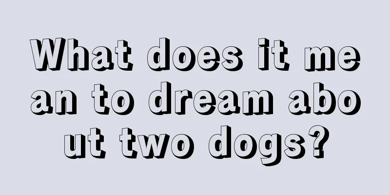 What does it mean to dream about two dogs?