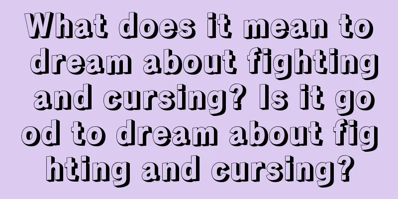 What does it mean to dream about fighting and cursing? Is it good to dream about fighting and cursing?