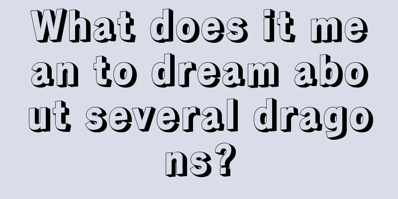 What does it mean to dream about several dragons?