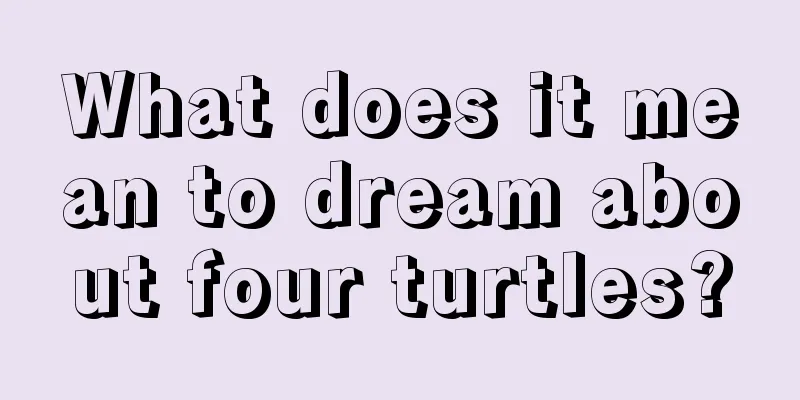 What does it mean to dream about four turtles?