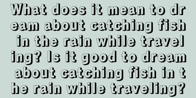 What does it mean to dream about catching fish in the rain while traveling? Is it good to dream about catching fish in the rain while traveling?