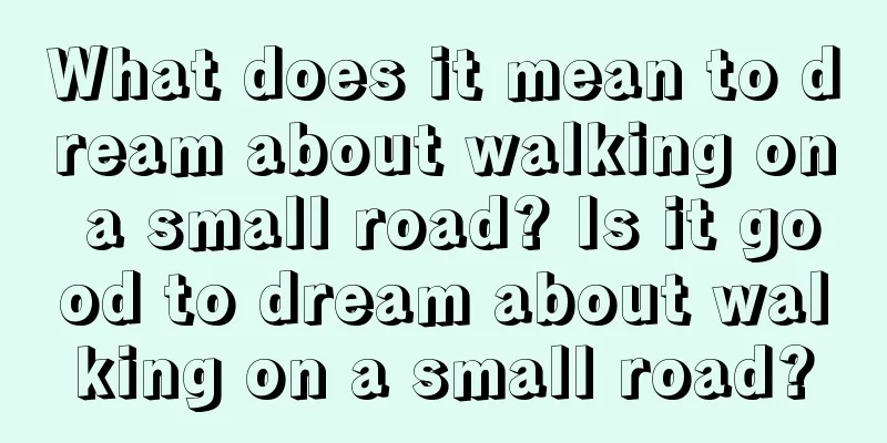 What does it mean to dream about walking on a small road? Is it good to dream about walking on a small road?