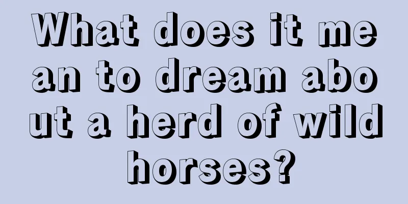 What does it mean to dream about a herd of wild horses?