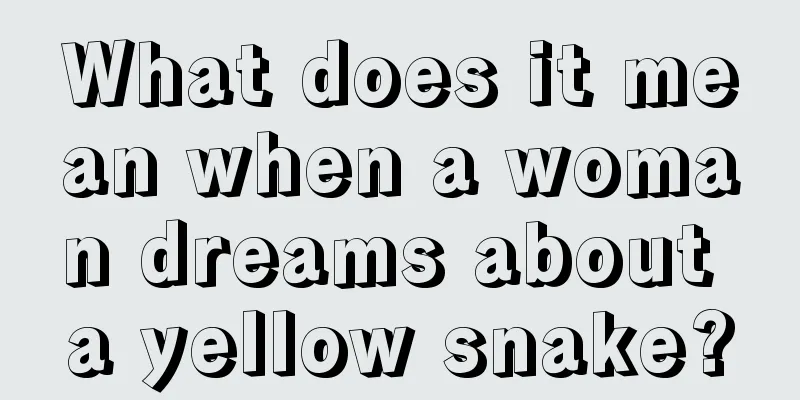 What does it mean when a woman dreams about a yellow snake?