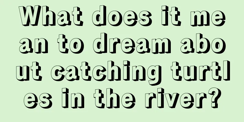 What does it mean to dream about catching turtles in the river?