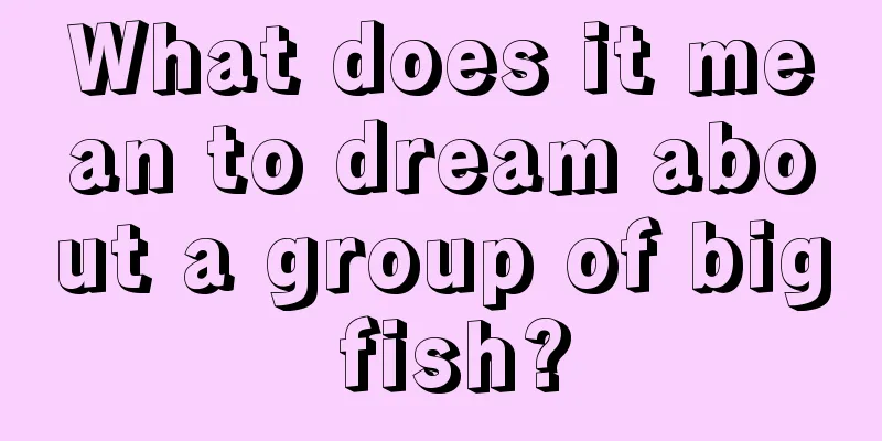 What does it mean to dream about a group of big fish?