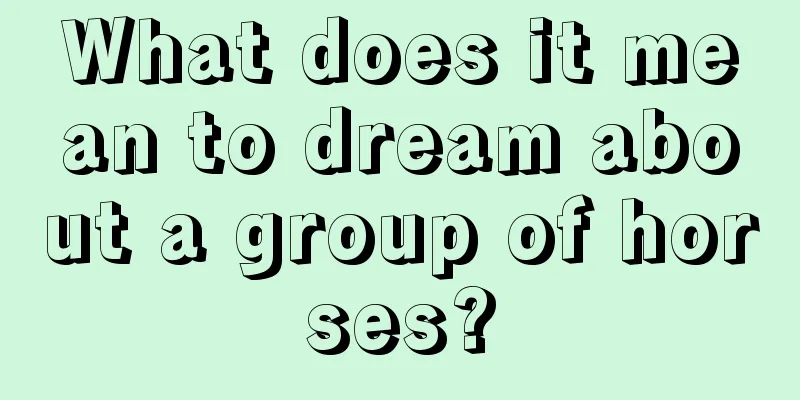 What does it mean to dream about a group of horses?