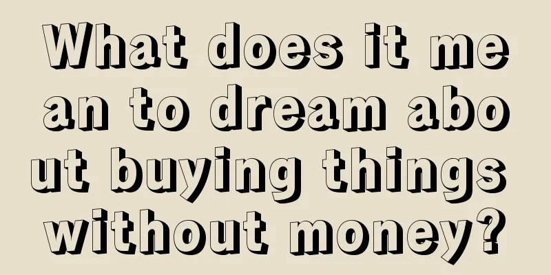 What does it mean to dream about buying things without money?