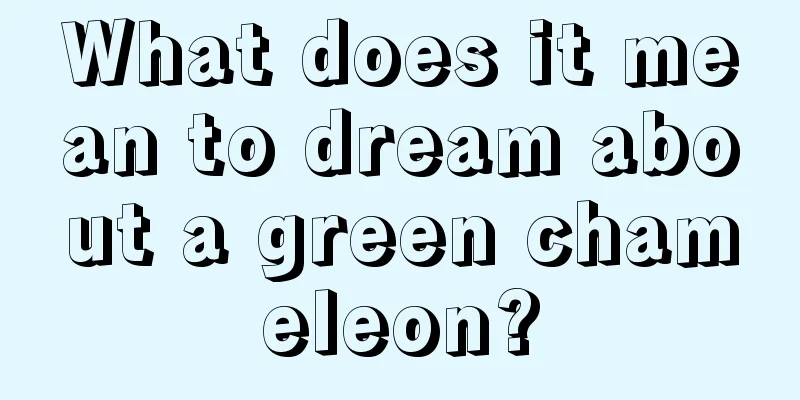 What does it mean to dream about a green chameleon?