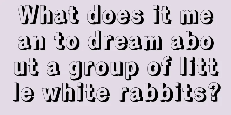 What does it mean to dream about a group of little white rabbits?