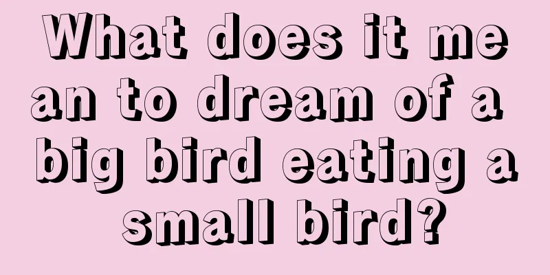 What does it mean to dream of a big bird eating a small bird?