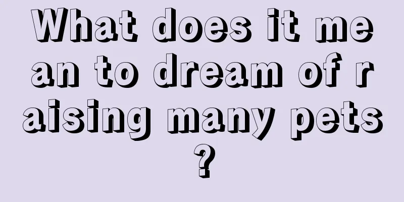 What does it mean to dream of raising many pets?