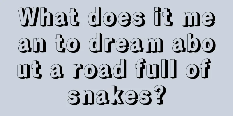 What does it mean to dream about a road full of snakes?