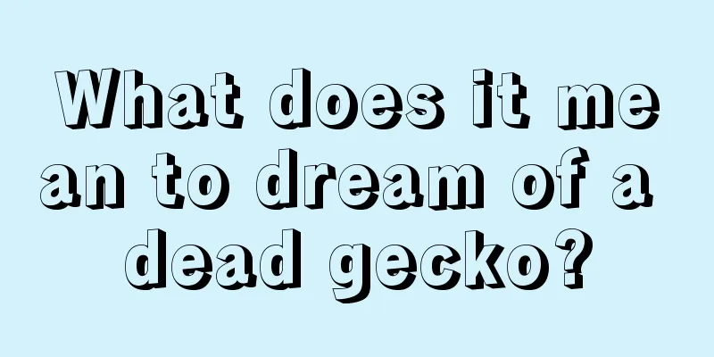 What does it mean to dream of a dead gecko?