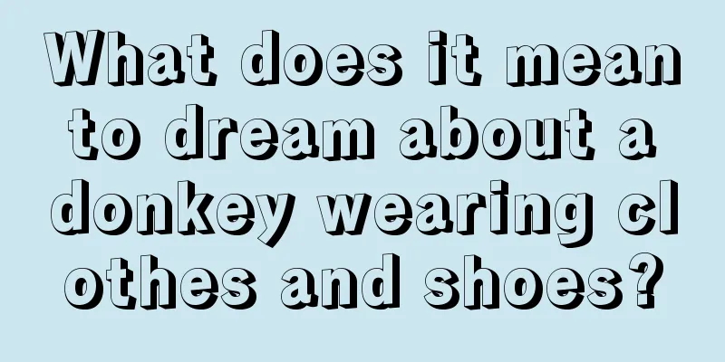 What does it mean to dream about a donkey wearing clothes and shoes?