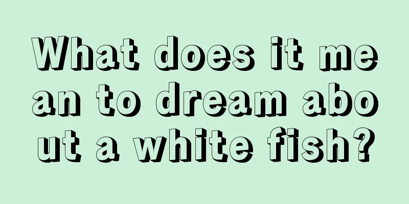 What does it mean to dream about a white fish?