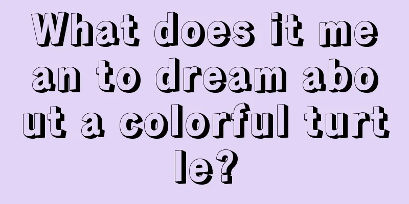 What does it mean to dream about a colorful turtle?