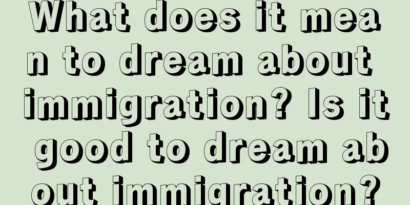 What does it mean to dream about immigration? Is it good to dream about immigration?