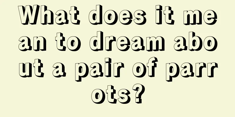 What does it mean to dream about a pair of parrots?