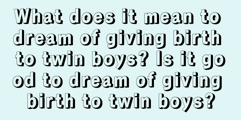 What does it mean to dream of giving birth to twin boys? Is it good to dream of giving birth to twin boys?