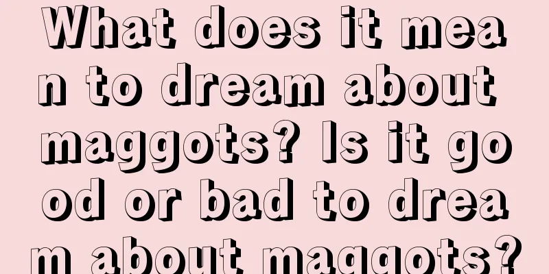 What does it mean to dream about maggots? Is it good or bad to dream about maggots?