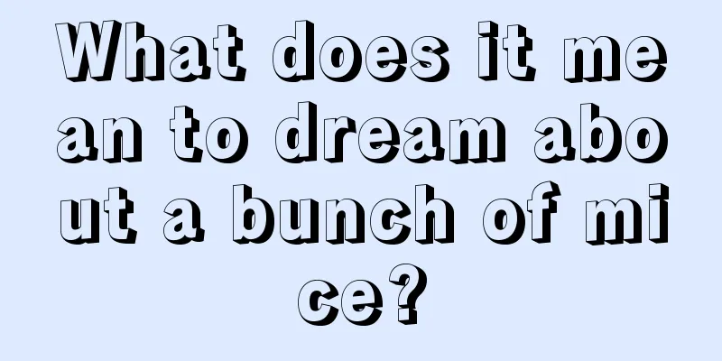 What does it mean to dream about a bunch of mice?