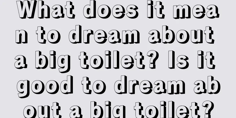 What does it mean to dream about a big toilet? Is it good to dream about a big toilet?