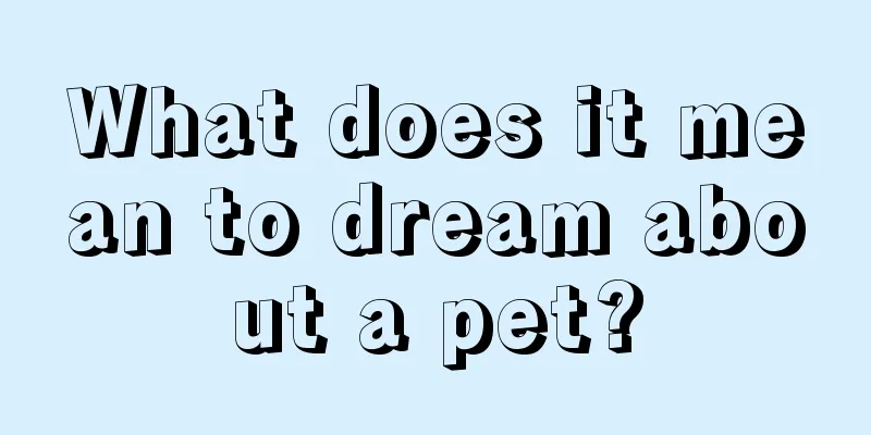 What does it mean to dream about a pet?